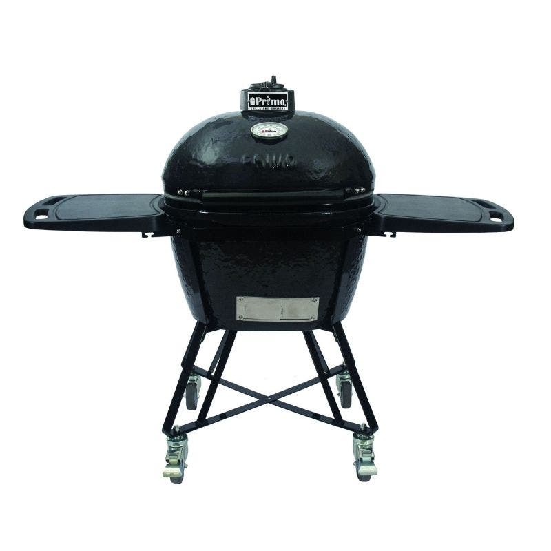 Primo Oval Junior All-In-One (Heavy-Duty Stand, Side Shelves, Ash Tool and Grate Lifter) Outdoor Grills 12039069