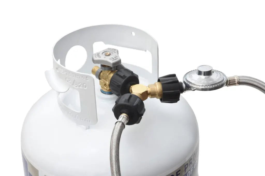 Propane Y - Splitter Valve for Propane Tank Outdoor Grill Accessories 12042118