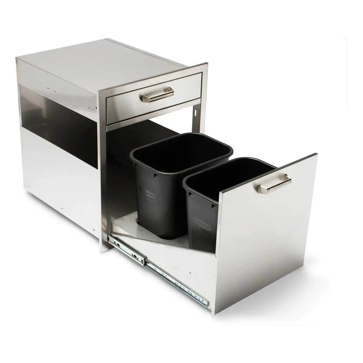 Quivira Trash and Recycle Rollout with Single Drawer Cabinets & Storage 12025667