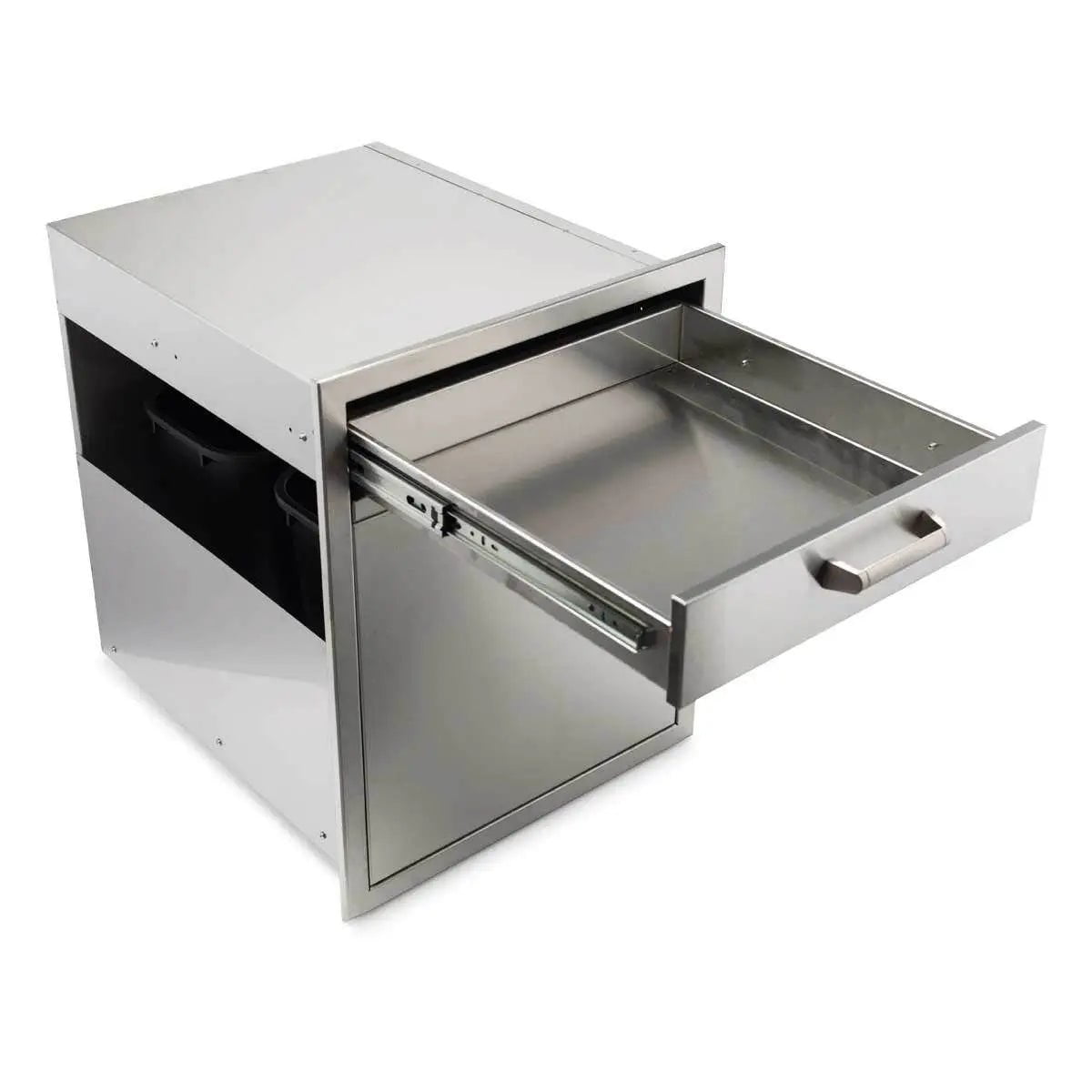 Quivira Trash and Recycle Rollout with Single Drawer Cabinets & Storage 12025667