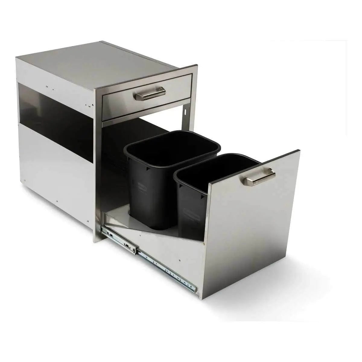 Quivira Trash and Recycle Rollout with Single Drawer Cabinets & Storage 12025667