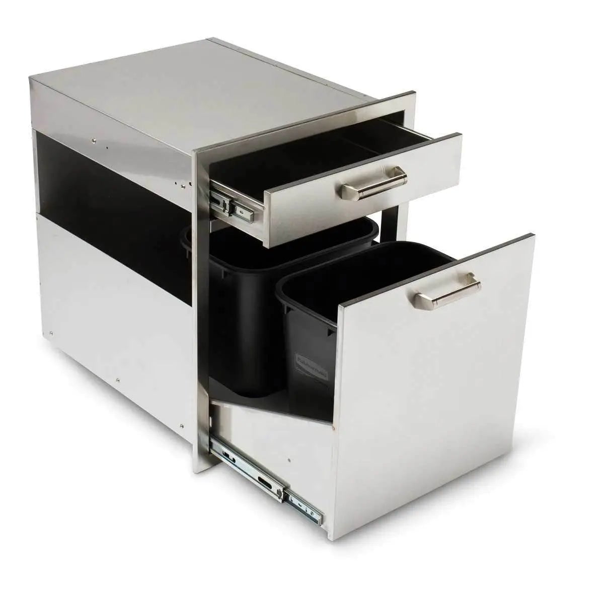 Quivira Trash and Recycle Rollout with Single Drawer Cabinets & Storage 12025667