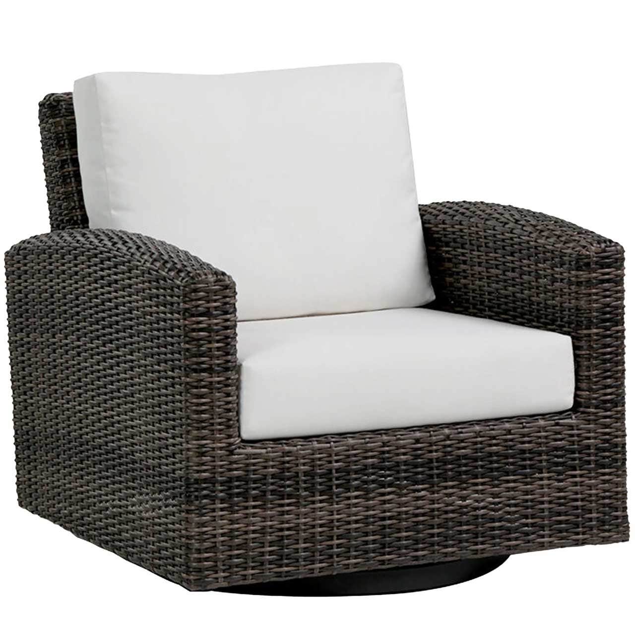 Ratana Coral Gables Swivel Gliding Club Chair with Switch Flax Cushions 12038940