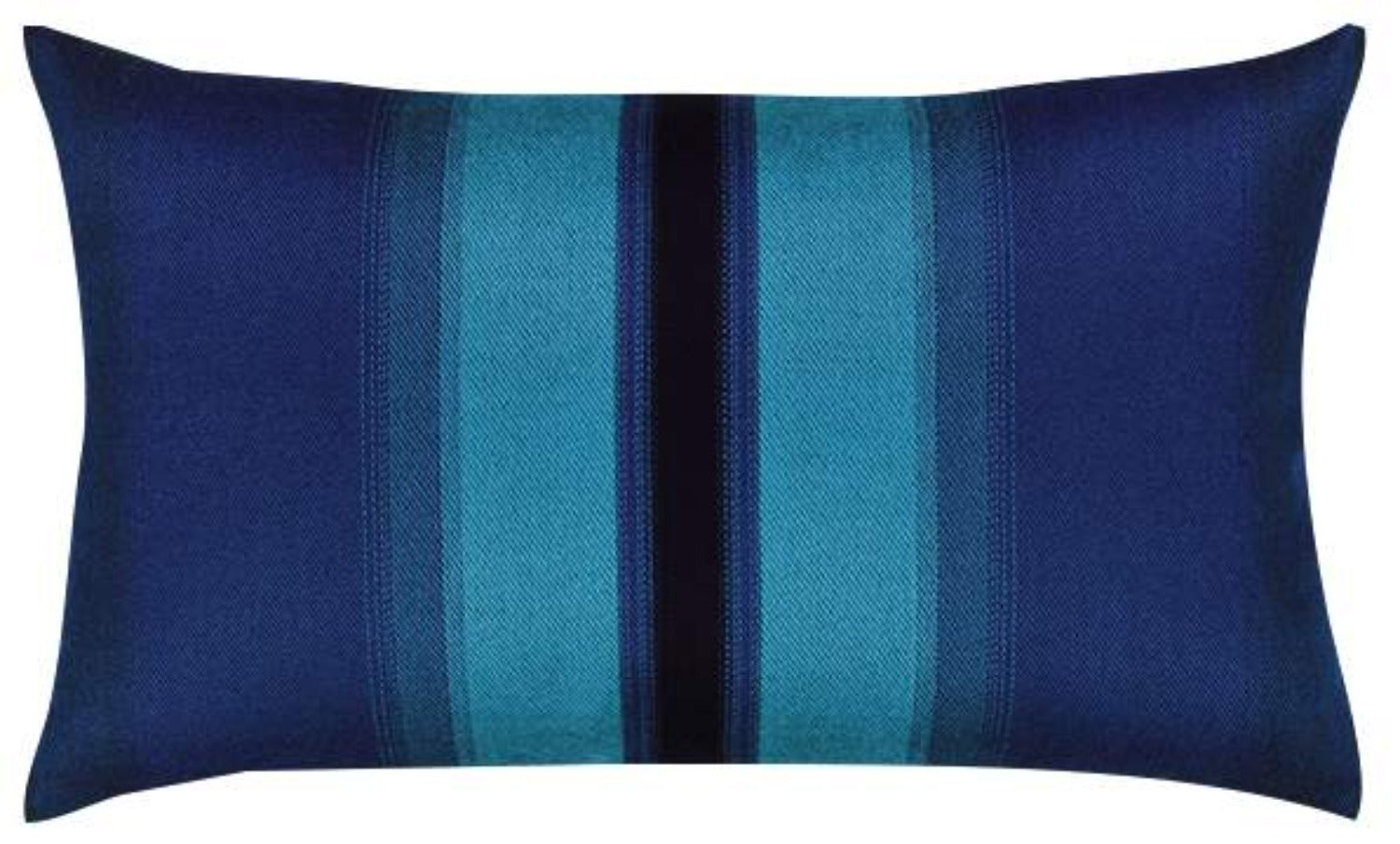 SALE! Elaine Smith 12" x 20" Lumbar Outdoor Pillow - Ombre Azure - Polyester Fiber Fill Throw Pillows 12031003