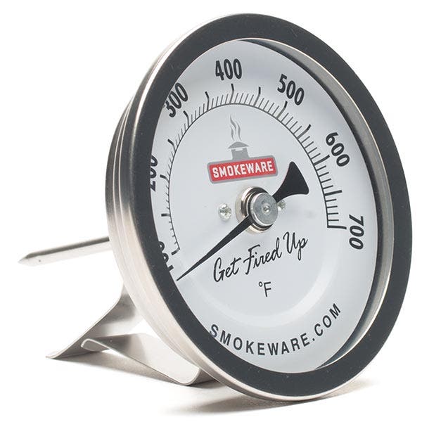 SmokeWare 3 inch Easy Read Thermometer White 12025401