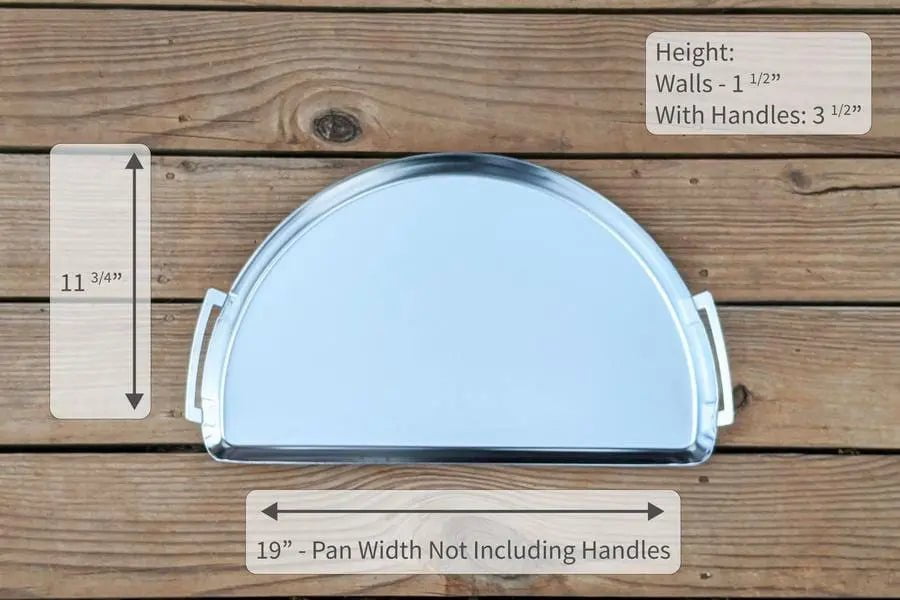 SnS Grills Drip ‘N Griddle Pan Deluxe for 22
