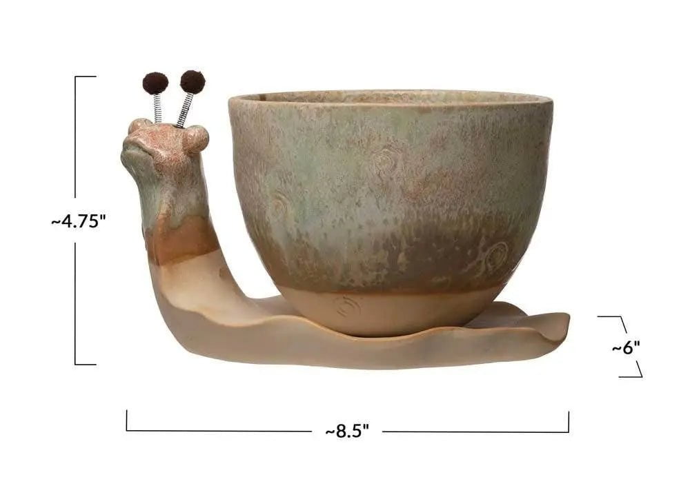 Stoneware Snail Planter Pots & Planters 12037800