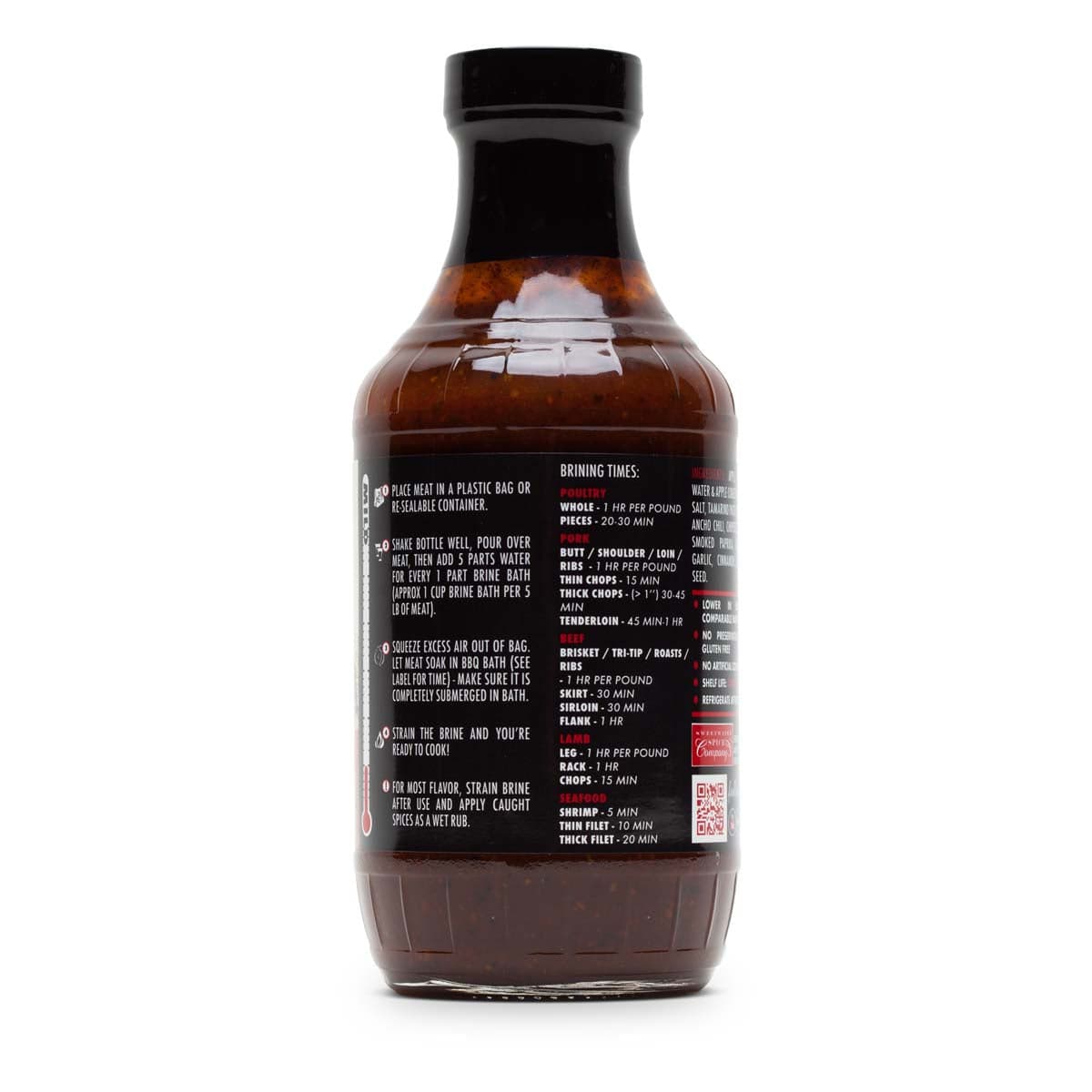 Sweetwater Spice Ancho Chipotle Brisket Bath Brine Concentrate Marinades & Grilling Sauces 12020902