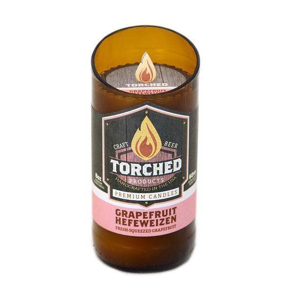 Torched Beer Bottle Candles Candles Grapefruit Hefeweizen 12030100