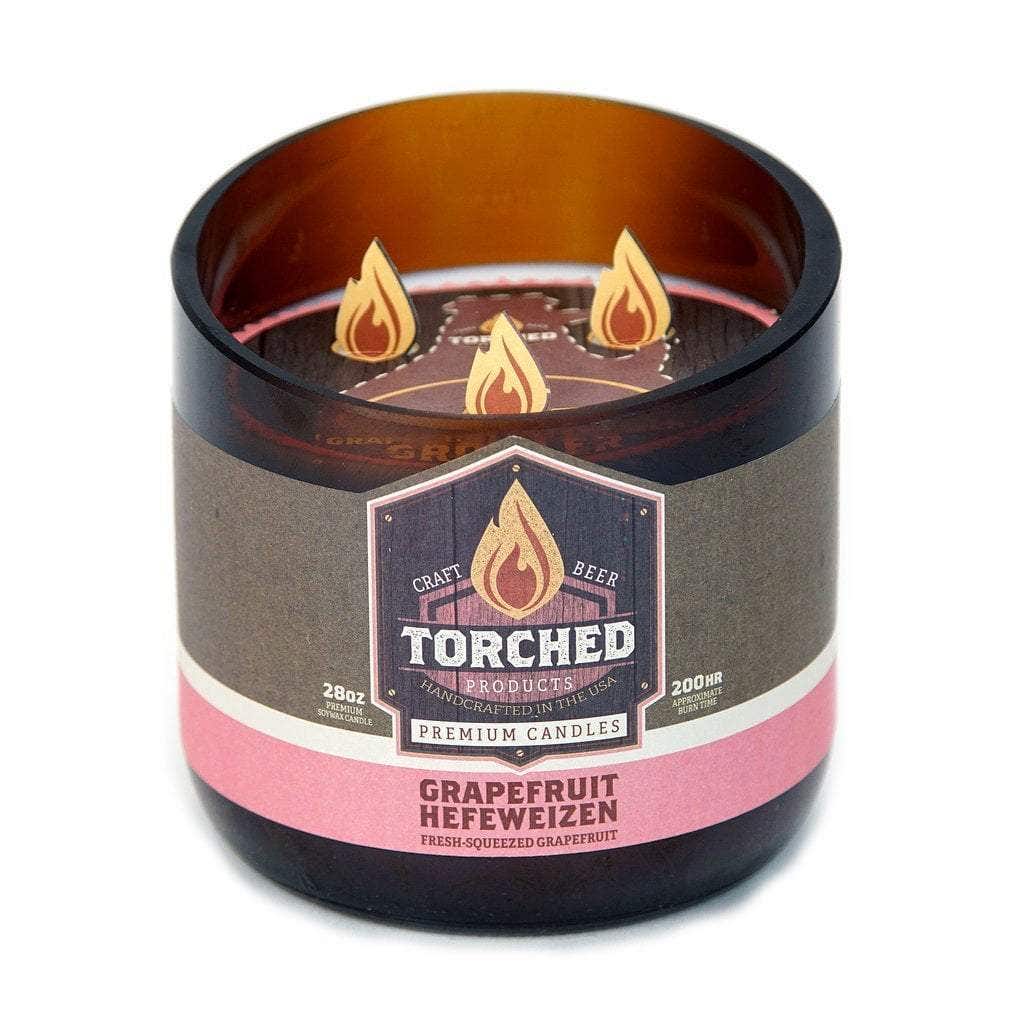 Torched Beer Growler Candles Candles Grapefruit Hefeweizen 12030116
