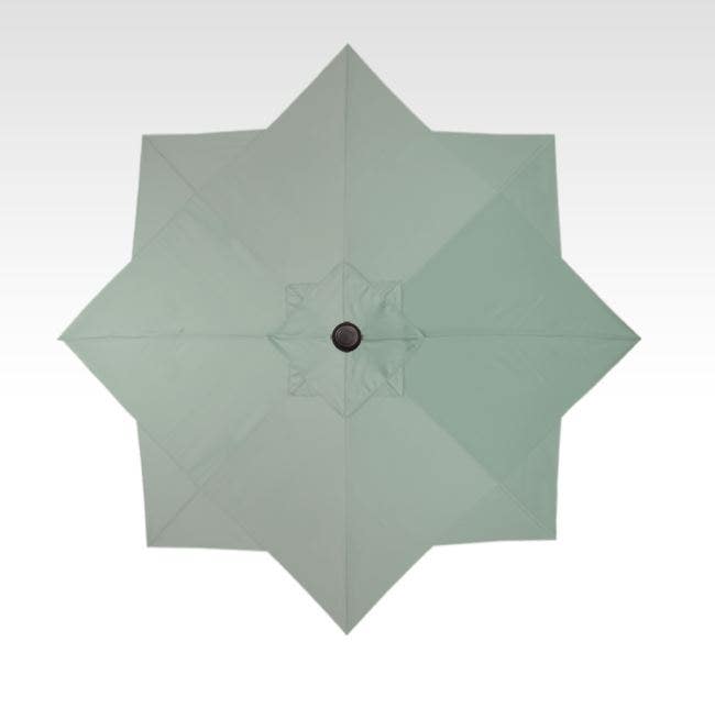 Treasure Garden 10' Stardust Umbrella with Black Frame and Spa Cloth Fabric Outdoor Umbrellas & Sunshades 12027734