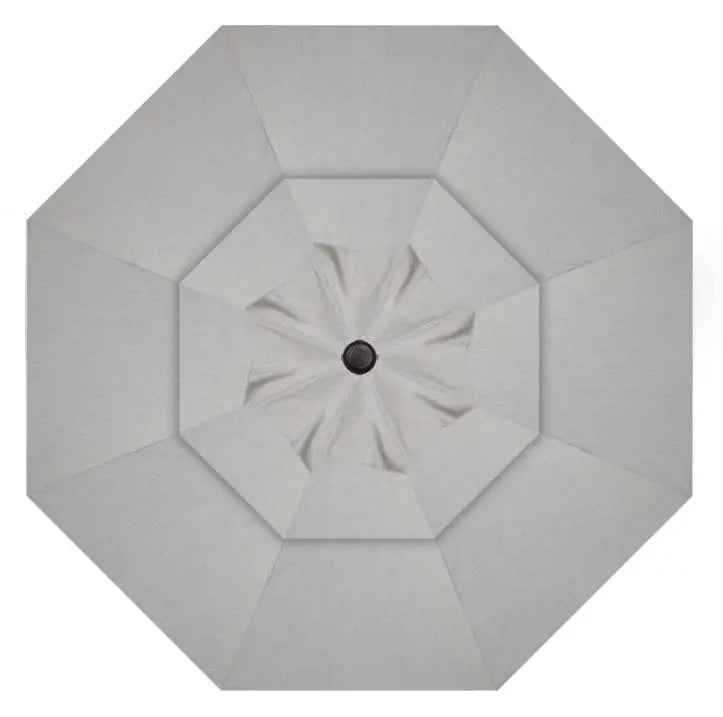 Treasure Garden 11' Octagon AKZP Cantilever Umbrella with Black Frame Outdoor Umbrellas & Sunshades