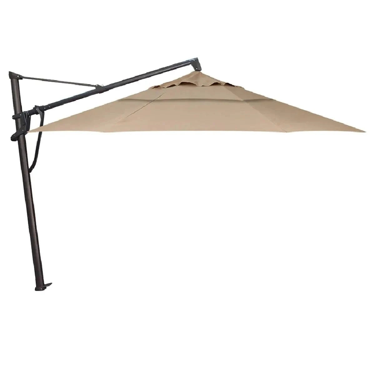 Treasure Garden 11' Octagon AKZP Cantilever Umbrella with Black Frame Outdoor Umbrellas & Sunshades Sand, Grade C 12037616