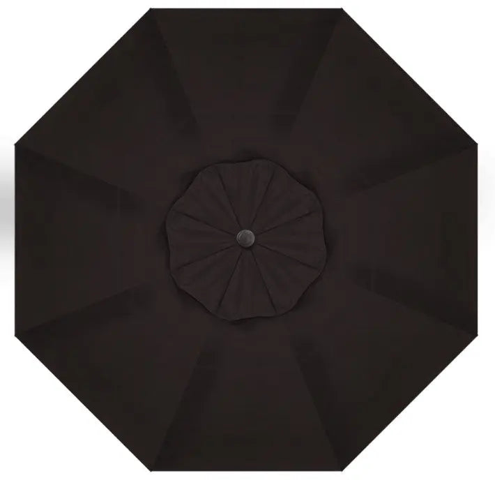 Treasure Garden 13' Octagon Starlux AKZP Cantilever Umbrella with Black Frame Outdoor Umbrellas & Sunshades