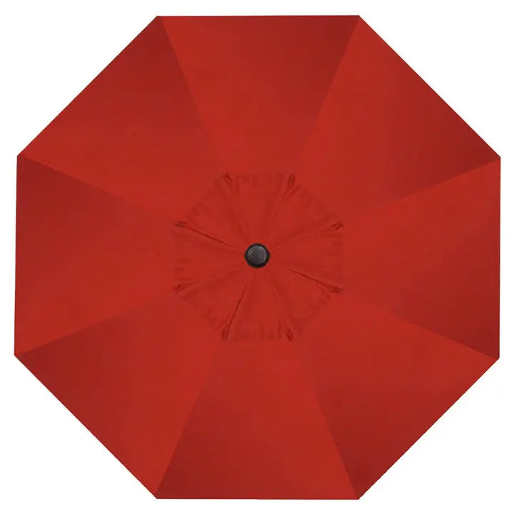 Treasure Garden 9' Octagon Auto Tilt Umbrella with Bronze Frame Outdoor Umbrellas & Sunshade