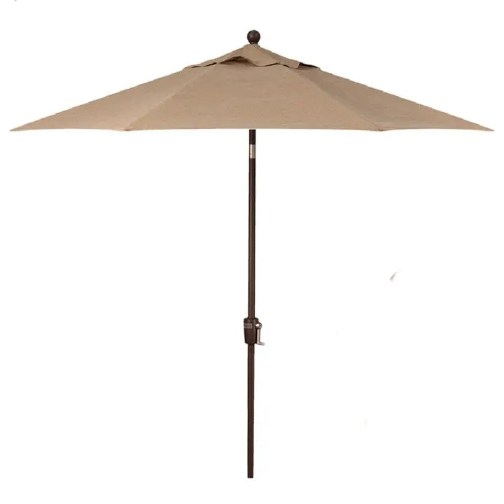 Treasure Garden 9' Octagon Auto Tilt Umbrella with Bronze Frame Outdoor Umbrellas & Sunshade Sesame Linen, Grade A 12029555