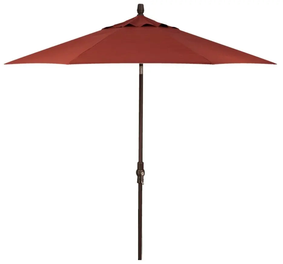 Treasure Garden 9' Starlux Collar Tilt Umbrella with Bronze Frame Outdoor Umbrellas & Sunshade Auburn, Grade C 12031174
