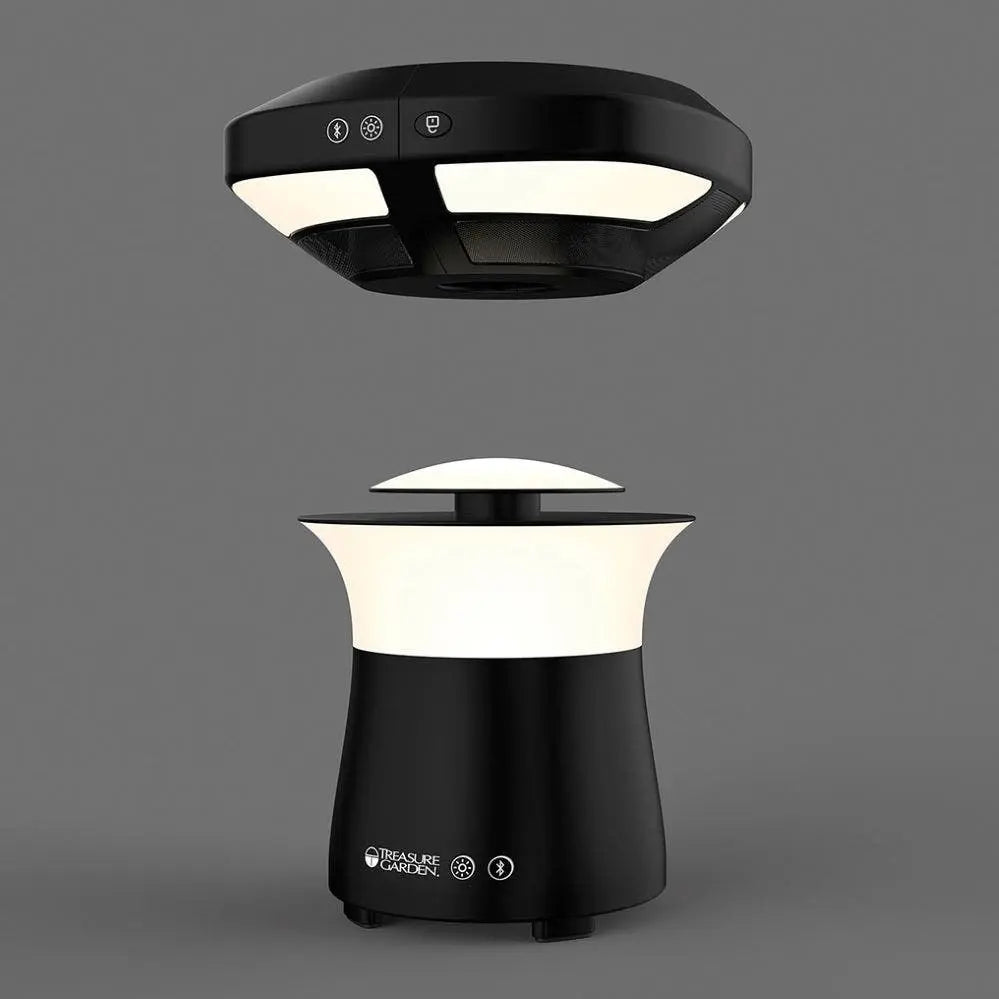 Treasure Garden Evo Dual Light Sound Pod in Black Outdoor Umbrella & Sunshade Accessories 12040645