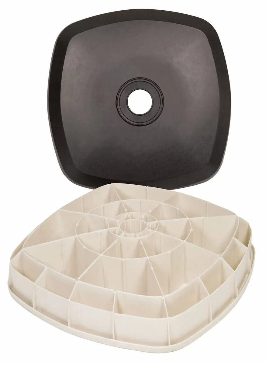 garden treasures umbrella base patio umbrella base Treasure Garden Standard AKZ Umbrella Base with Black Finish
