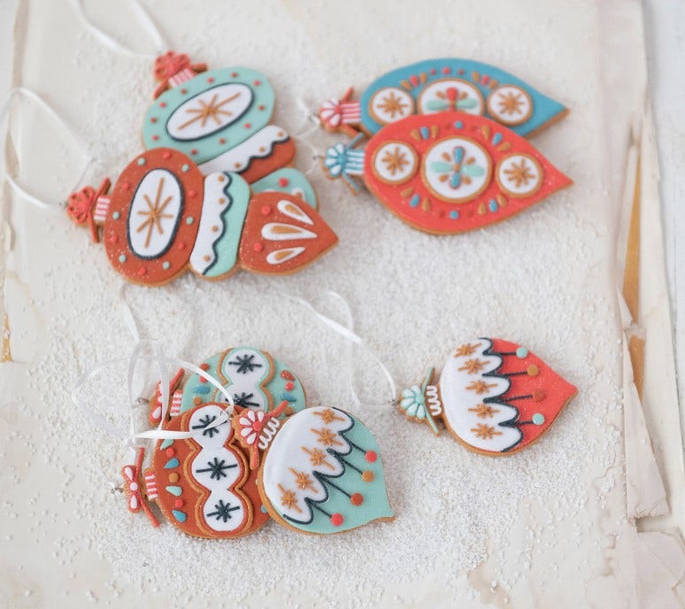 Vintage Style Clay Dough Ornaments