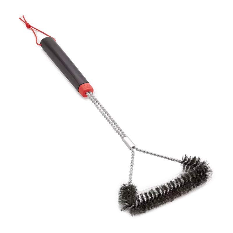 Weber 18in Three-Sided Grill Brush Outdoor Grill Accessories 12040339