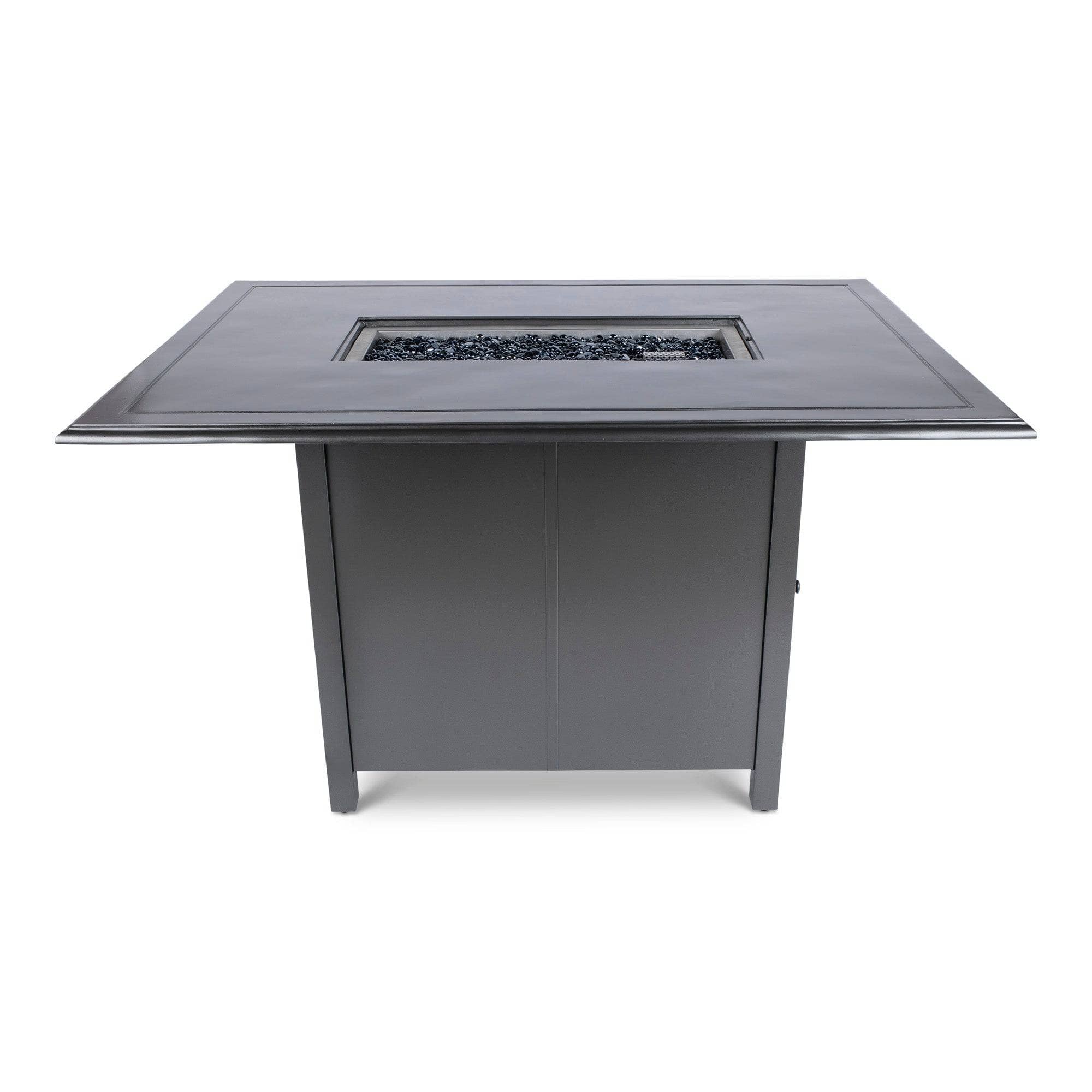 Woodard 42"x60" Solid Cast with Bead Edge Counter Height Fire Table in