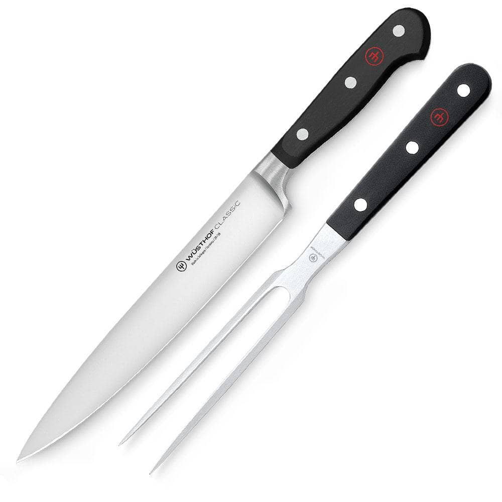 Wusthof Classic Ikon Mini Set Di Coltelli Asiatici Da 2 Pezzi - Santoku E Spelucchino, Acciaio Inox Forgiato, Manico POM