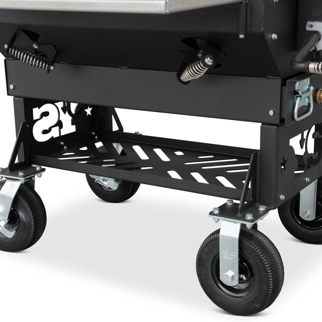 Yoder Smokers 24x48 Flat Top Adjustable Charcoal Grill, Standard Cart 12047794