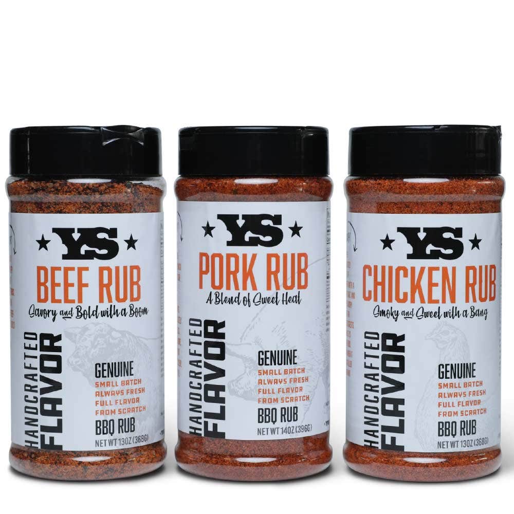 Yoder Smokers Rubs 3-Pack Herbs & Spices 12039582