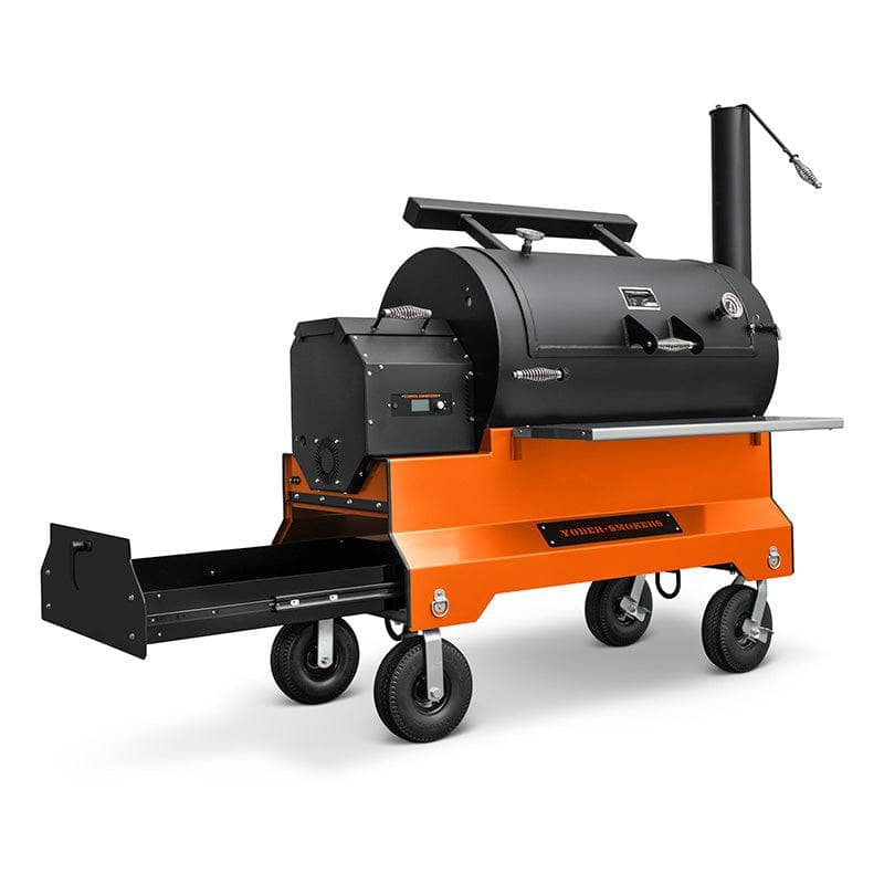 Yoder Smokers YS1500s Pellet BBQ Grill with Storage Drawer Outdoor Grill Orange 12047410