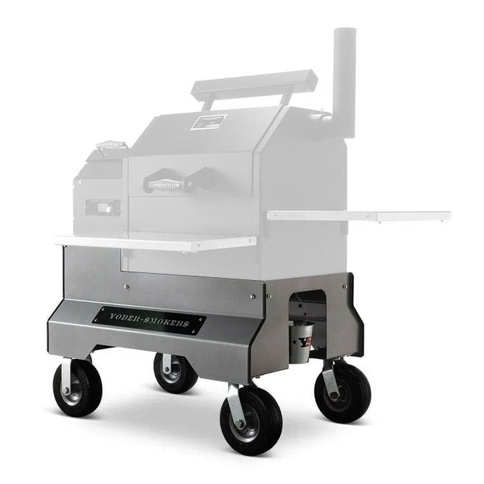 Yoder Smokers YS480 Competition Cart Base Outdoor Grill Carts Silver 12028864
