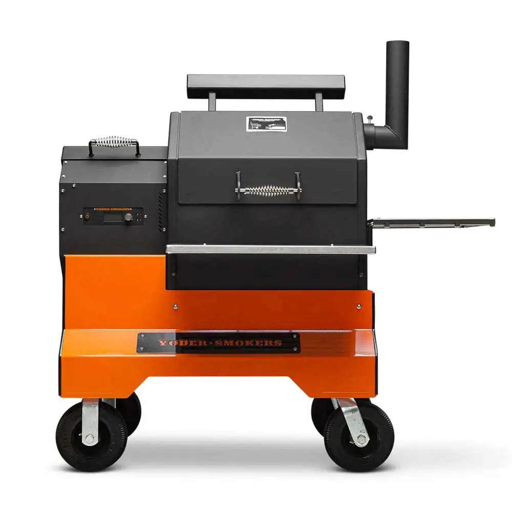 Yoder Smokers YS480s Pellet Grill on Competition Cart Outdoor Grills