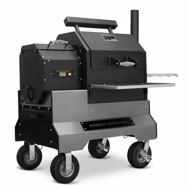 Yoder Smokers YS480s Pellet Grill on Competition Cart with Storage Drawer Outdoor Grill