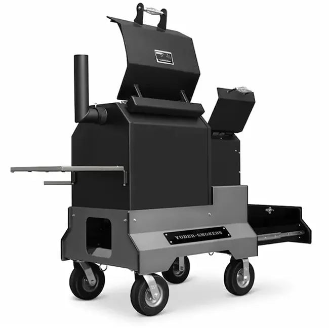 Yoder Smokers YS480s Pellet Grill on Competition Cart with Storage Drawer Outdoor Grill