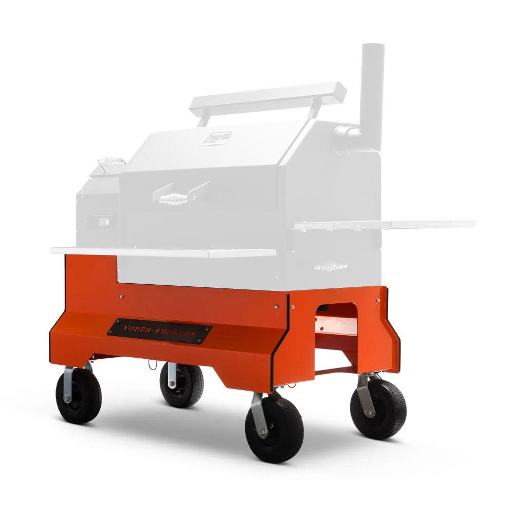 Yoder Smokers YS640 Competition Cart Base Outdoor Grill Carts Orange 12021912