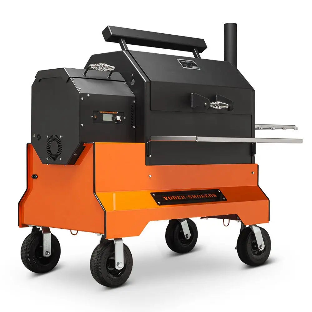 Yoder Smokers YS640s Pellet Grill on Competition Cart Outdoor Grills