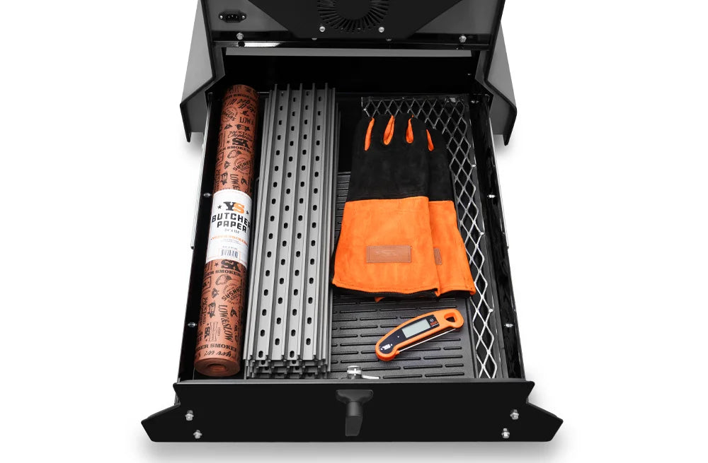 Yoder Smokers YS640s Pellet Grill on Competition Cart with Storage Drawer Outdoor Grill