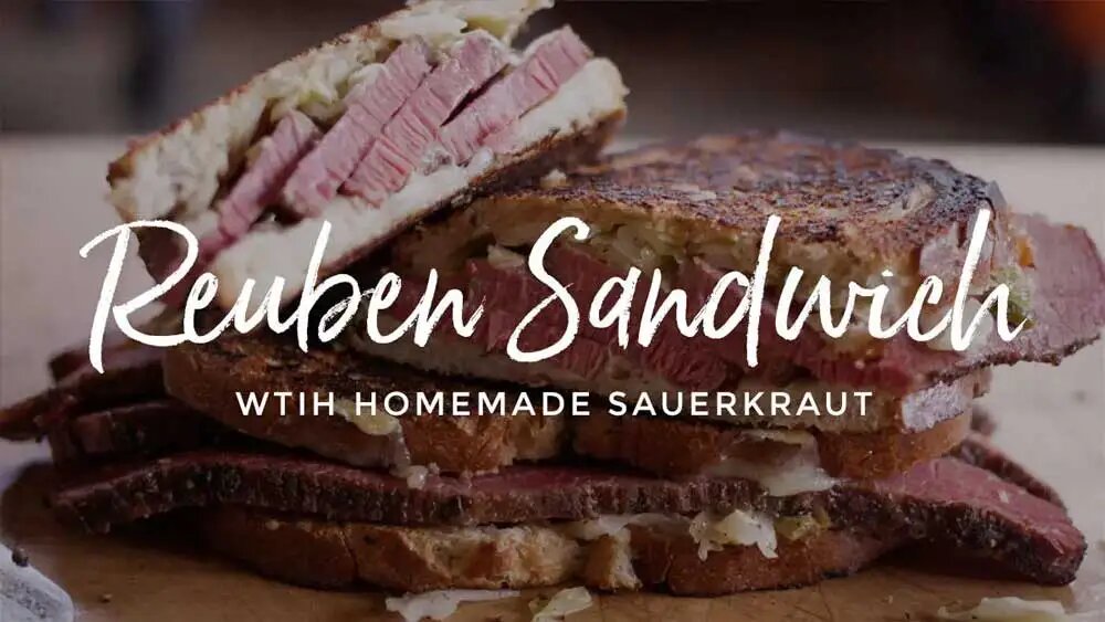 Pastrami Reuben with Homemade Sauerkraut All Things Barbecue
