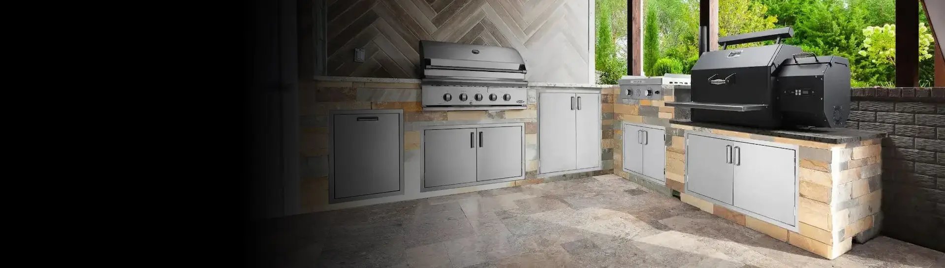 Access Doors Outdoor Kitchen Storage