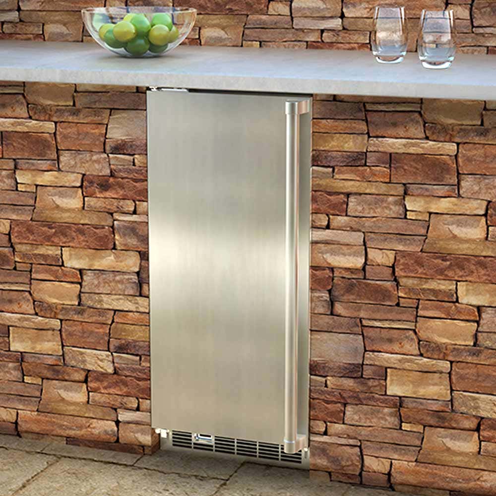 Marvel 15" Outdoor Builtin Refrigerator with Lock