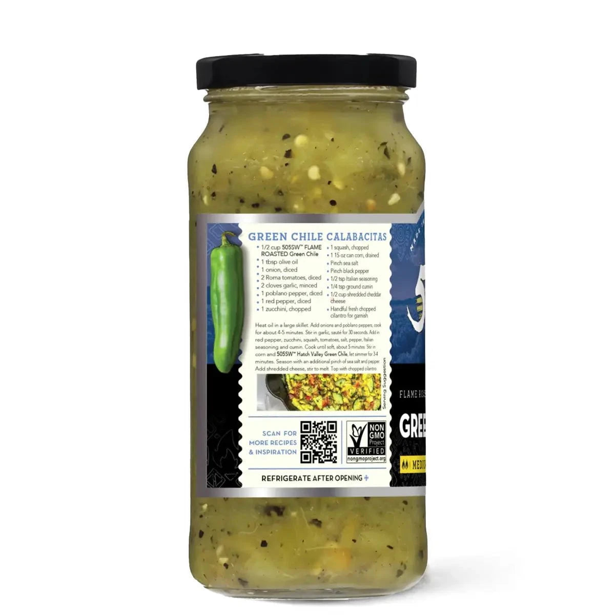 505 Hatch Valley Flame Roasted Green Chile Medium Condiments & Sauces 12011412