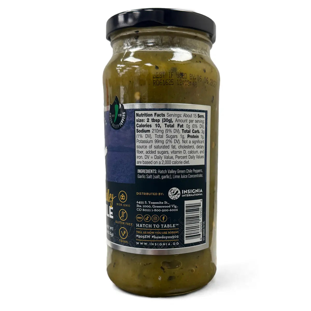 505 Hatch Valley Flame Roasted Green Chile Medium Condiments & Sauces 12011412