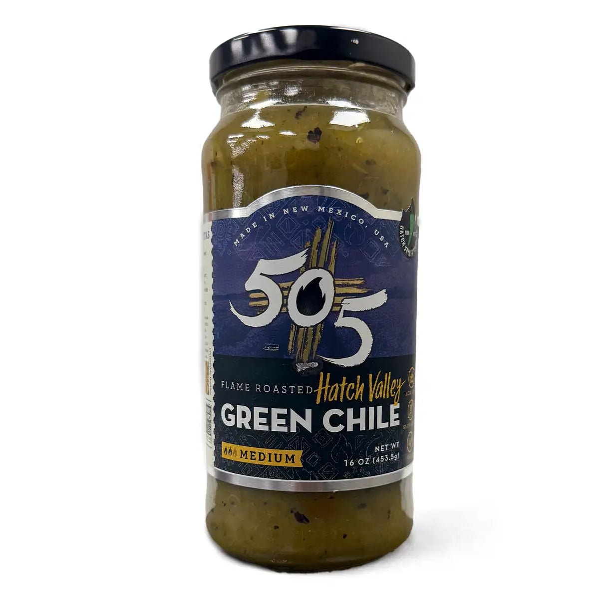 505 Hatch Valley Flame Roasted Green Chile Medium Condiments & Sauces 12011412