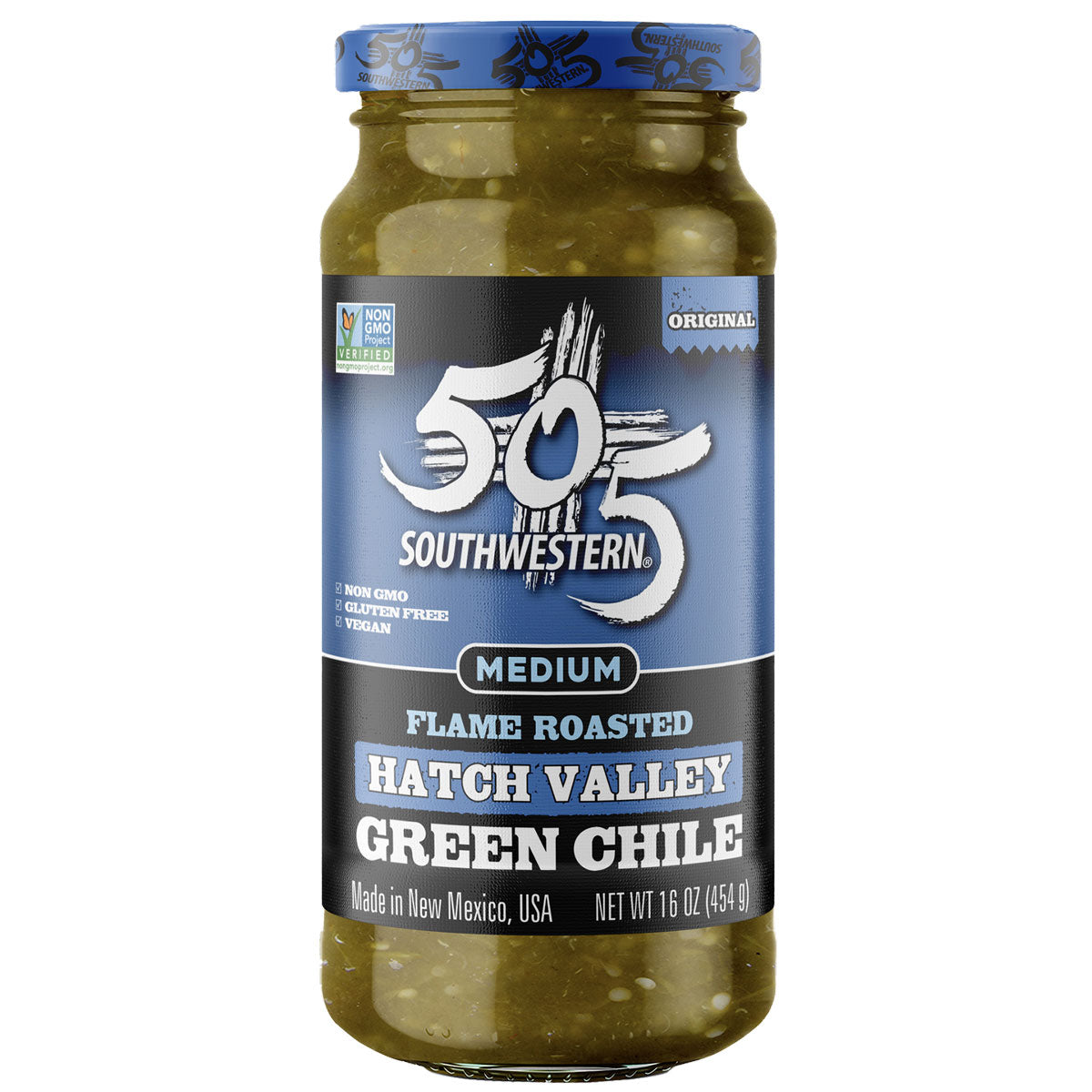 505 Hatch Valley Flame Roasted Green Chile Medium Condiments & Sauces 12011412