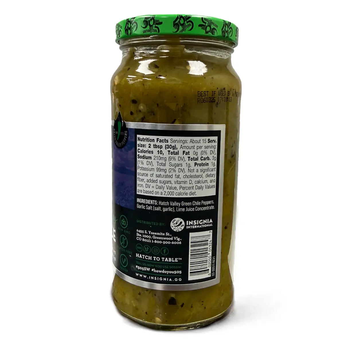 505 Mild Flame Roasted Hatch Valley Green Chile Condiments & Sauces 12043423
