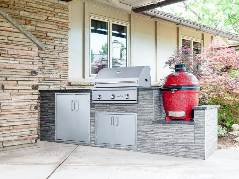 Charcoal & Gas Grilling Station