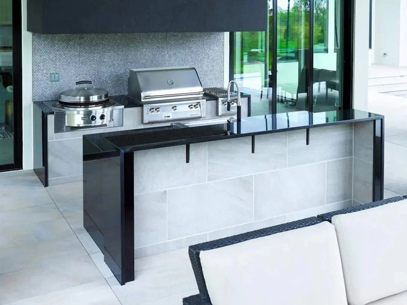 Modern Galley Outdoor Kitchen