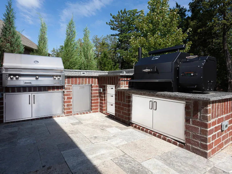 L-Shaped Outdoor Kitchen
