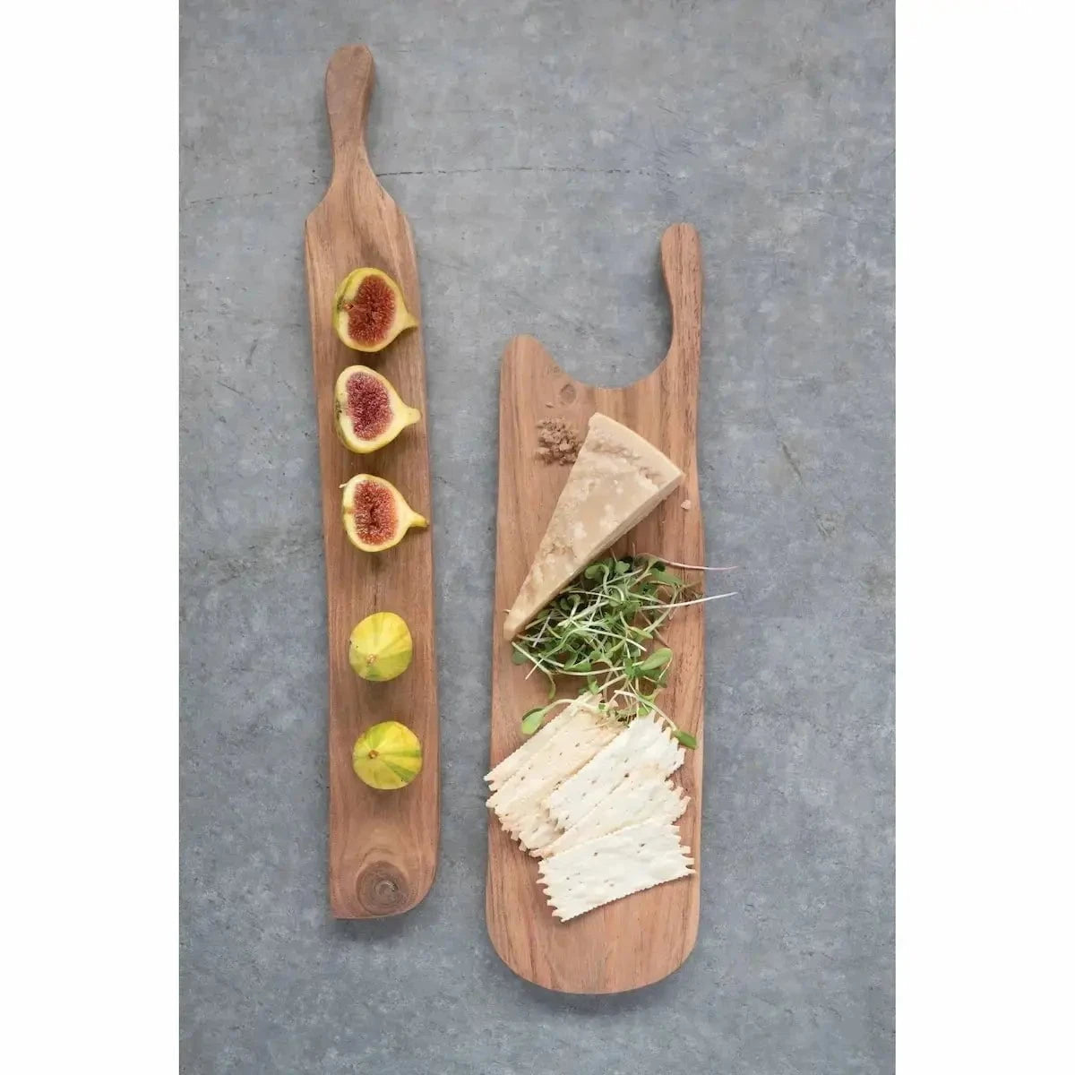 Acacia Wood Cheese or Cutting Board with Handle, Wide Cutting Boards 12032759