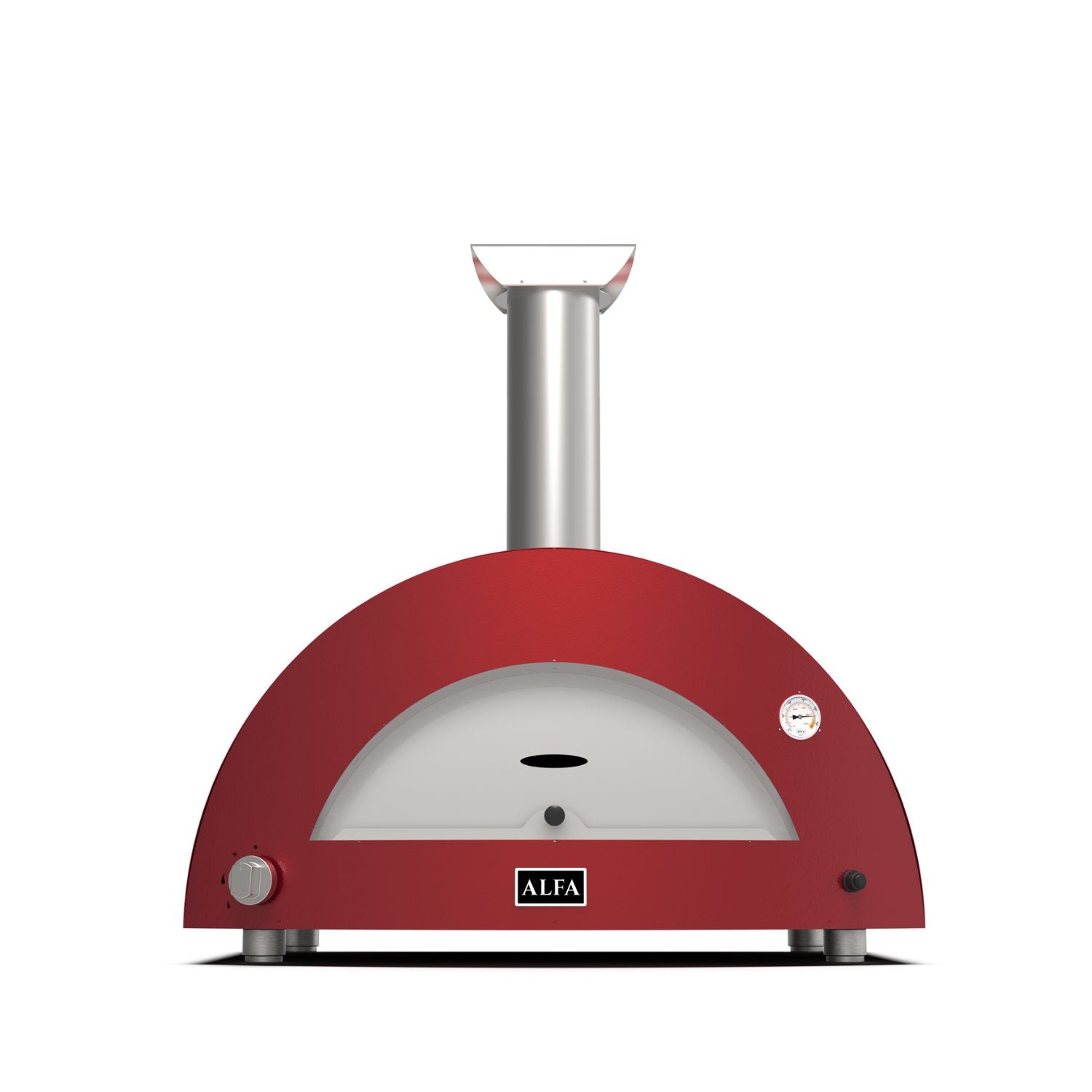 Alfa Moderno 3 Pizze Gas Fired Pizza Oven Antique Red 12044565